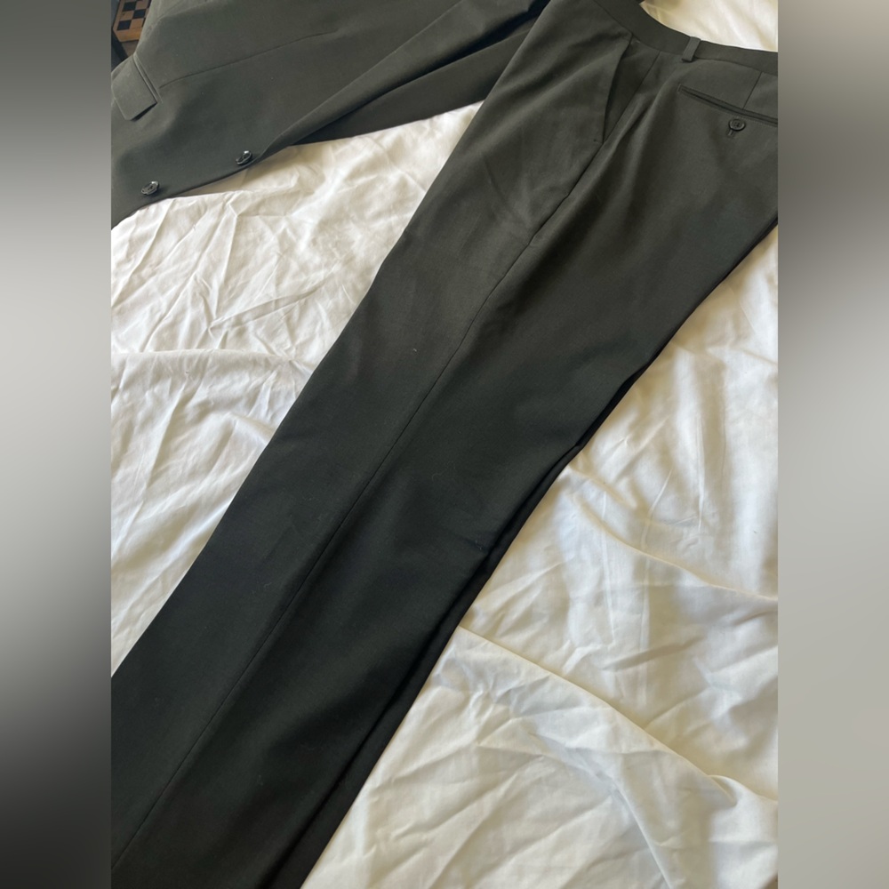 Express Suit Charcoal/Dark Green 44r 33x32 - Picture 8 of 16